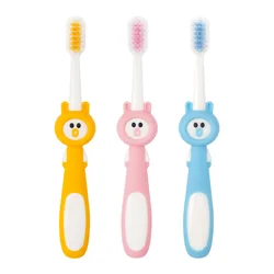 Cepillo de dientes infantil de cerdas suaves con divertidos dibujos