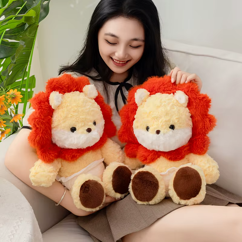 Peluche animal suave para niña – Almohada abrazable habitación - imagen 3