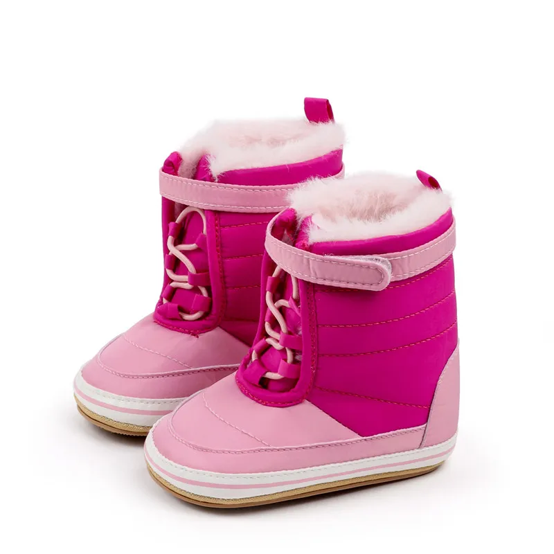 Botas acolchadas de felpa infantil para invierno - imagen 5