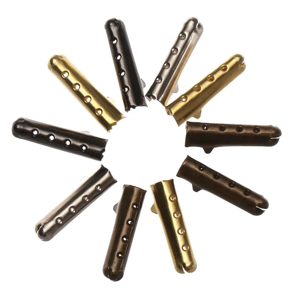 50 Uds. Cordones de repuesto profesionales DIY Unsex extremos de reparación cordones bala Aglets punta cabeza de encaje de zapato