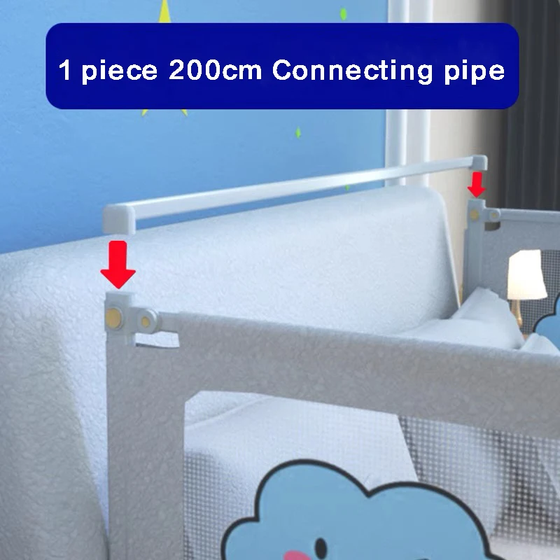 Barandilla de cama ajustable, rieles de conexión para parque infantil de bebé, barrera de seguridad para cama, rieles de seguridad anticaída para cama, valla para bebé