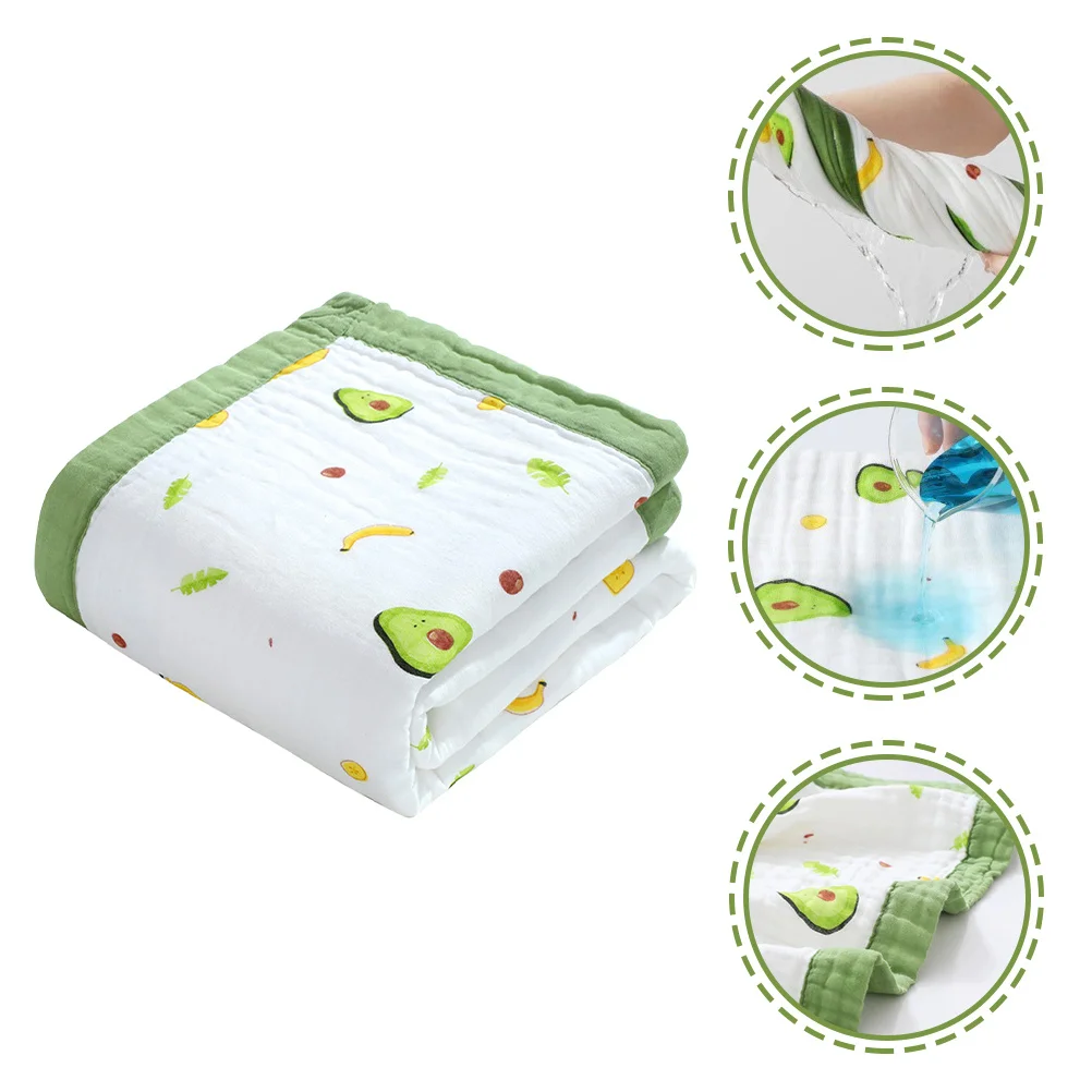 Toalla de baño para bebé, diseño de aguacate de algodón, suave, duradera, de secado rápido, ligera, para piscina, toalla de playa para niños recién nacidos y niños pequeños - imagen 4
