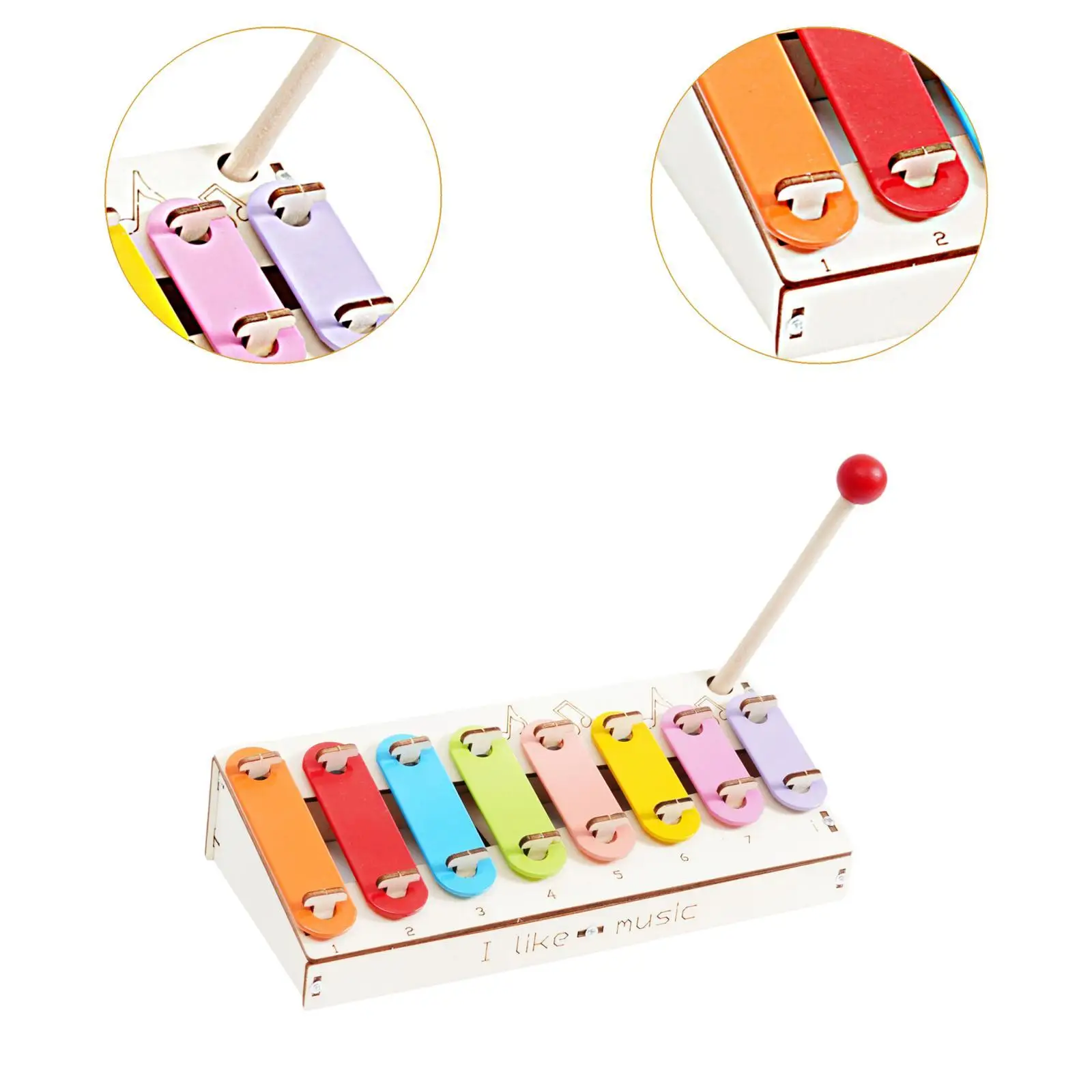 Science Experiment Hand Knock Piano Model Creativity Assembled Physics Stem