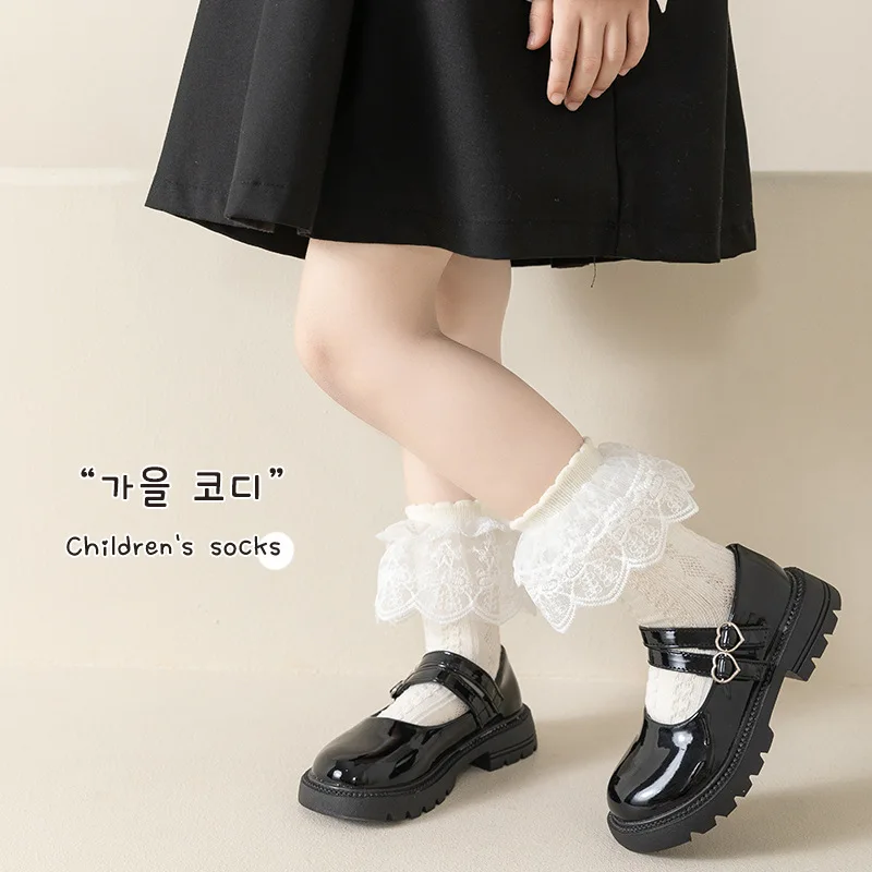 Calcetines de Princesa con Encaje para Niñas – Algodón transpirable - imagen 5