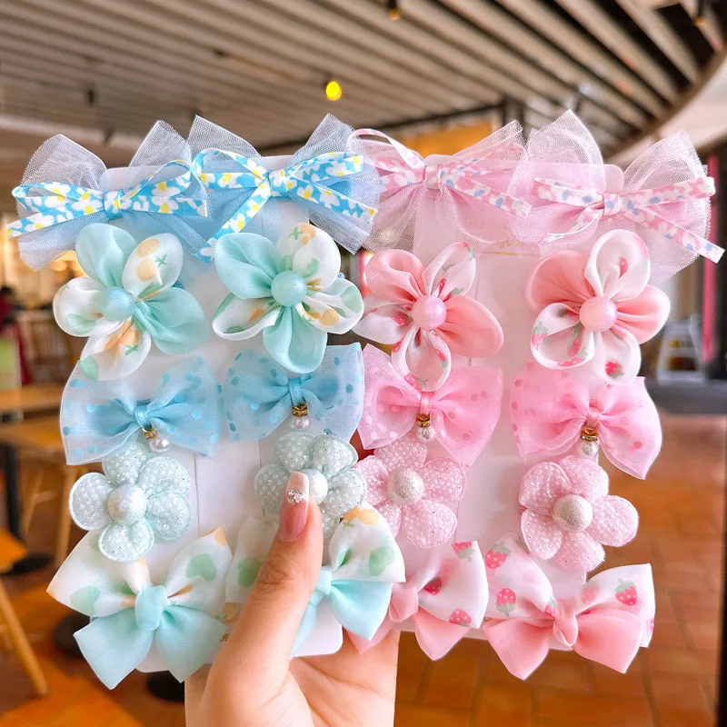 Pinzas lazo para pelo de bebé con flores suaves que no dañan - imagen 5