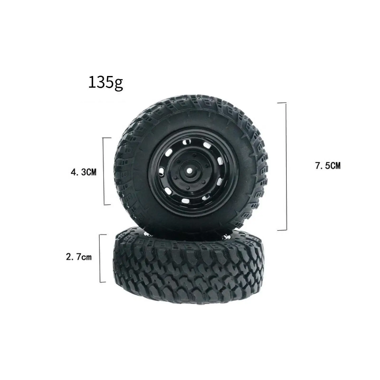 4Pcs RC Car Tires Rubber Tires Spare Part Accessories Sturdy Replacement Upgrade for MN90 MN91 MN98 MN99S 1/12 Scale RC Car
