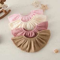 Babero de muselina absorbente para bebé – Color sólido