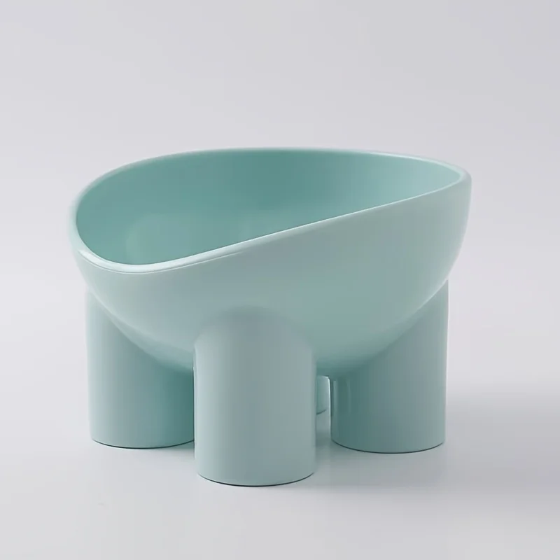 Cuenco elevado para gatos con soporte, plato de agua y comida para mascotas de plástico duradero, alimentación elegante y moderna para gatos y perros - imagen 5