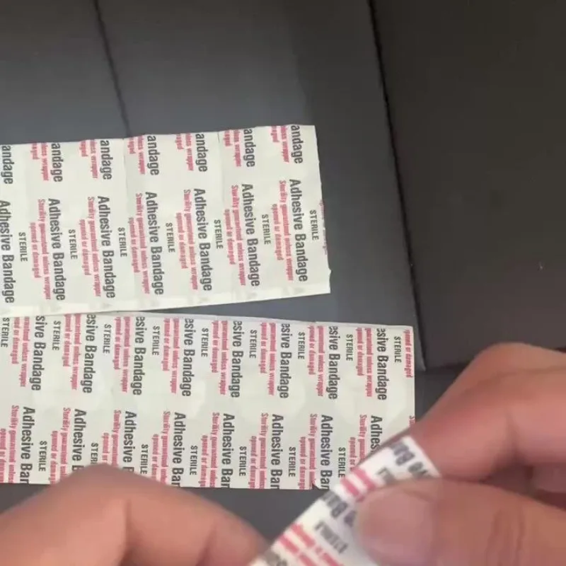 Mini banda de ayuda impermeable para vendaje de heridas pequeñas, cinta médica adhesiva redonda para fijación de heridas, 100 piezas - imagen 4