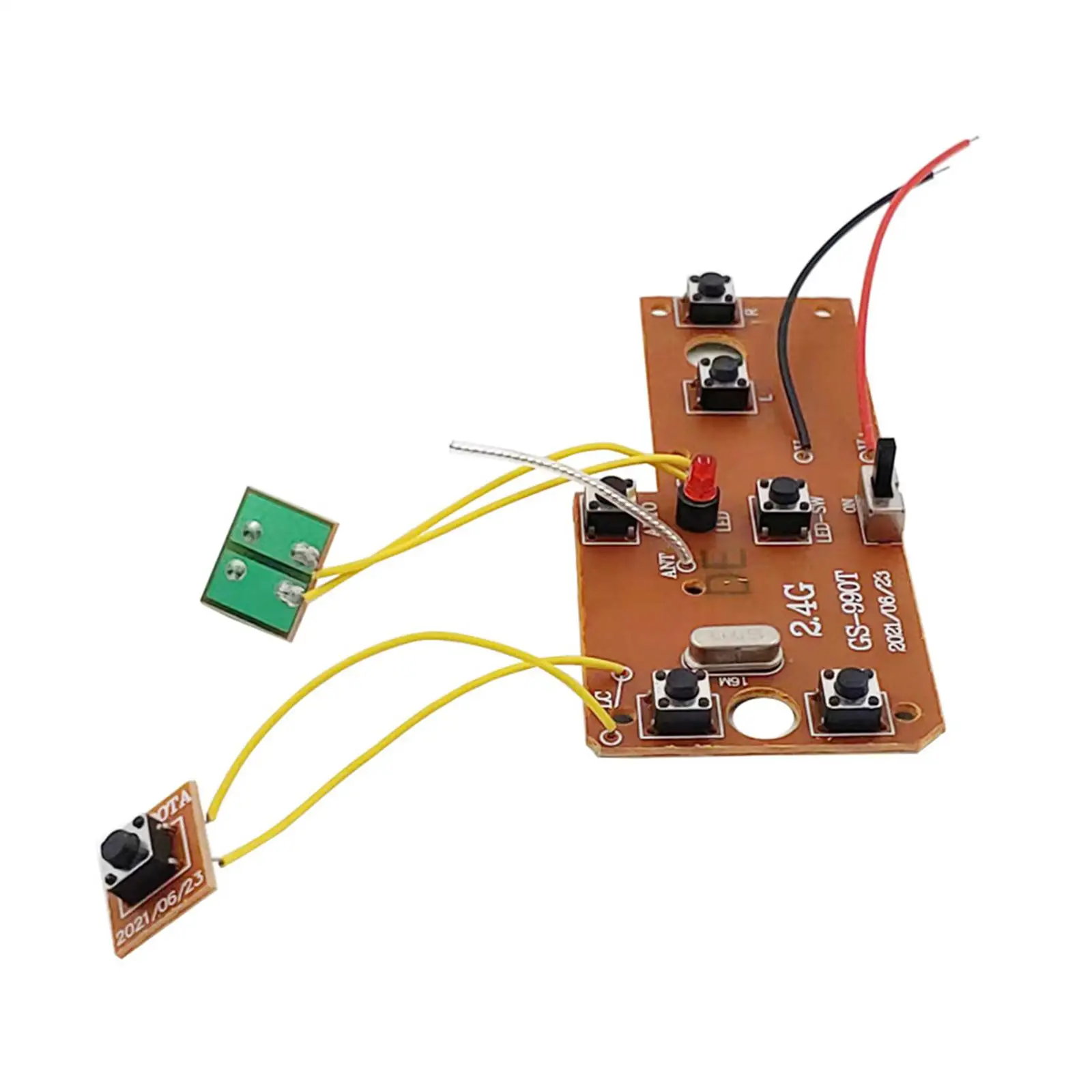 2x Transmitter Receiver Board Sensitive RC Hobby Car Easy to Use Spare Parts Remote Control Circuit PCB 8CH DIY Modified Parts