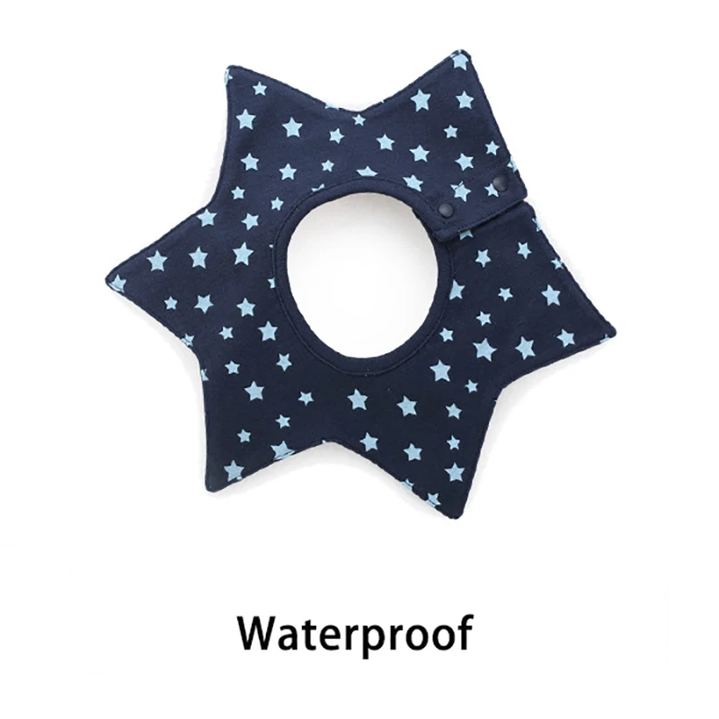 Baberos impermeables de algodón para bebé, toalla de Saliva con estampado Floral, paño suave para eructar, 4 capas - imagen 5