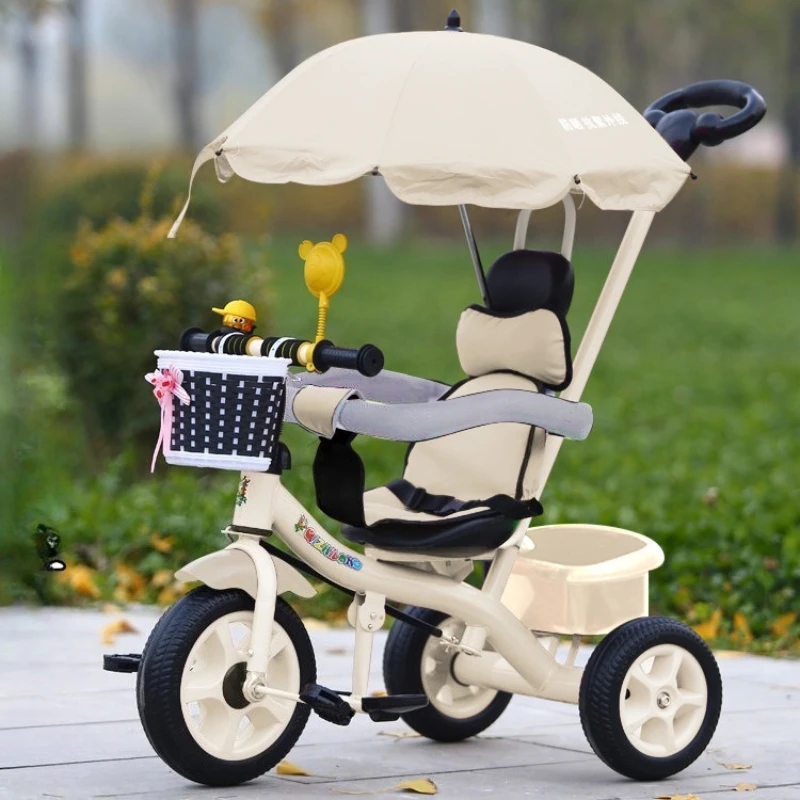 Triciclo para niños al por mayor, cochecito de 6 meses a 5 años, carrito de juguete, bicicleta ligera grande