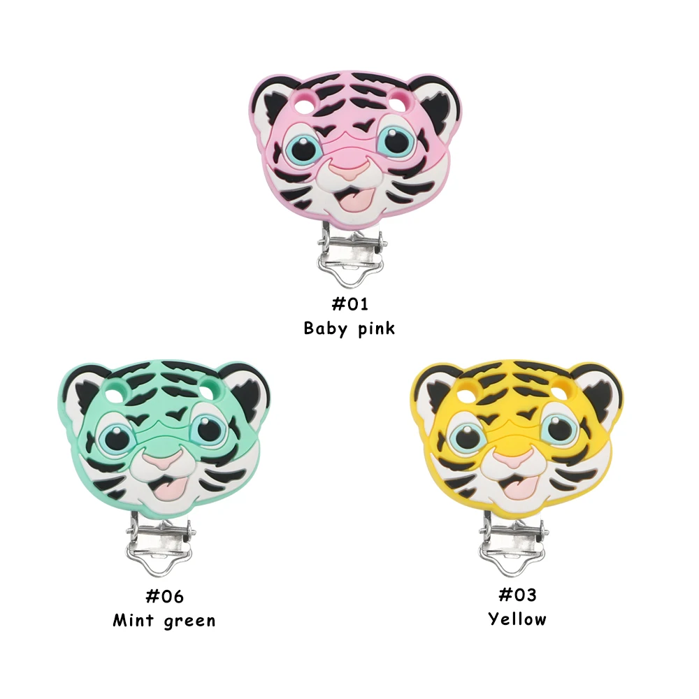 2/3/5 piezas de animales, abeja tigre, cuentas de silicona para masticar, accesorios de cadena de chupete DIY de calidad alimentaria, accesorios para collar y colgante - imagen 5