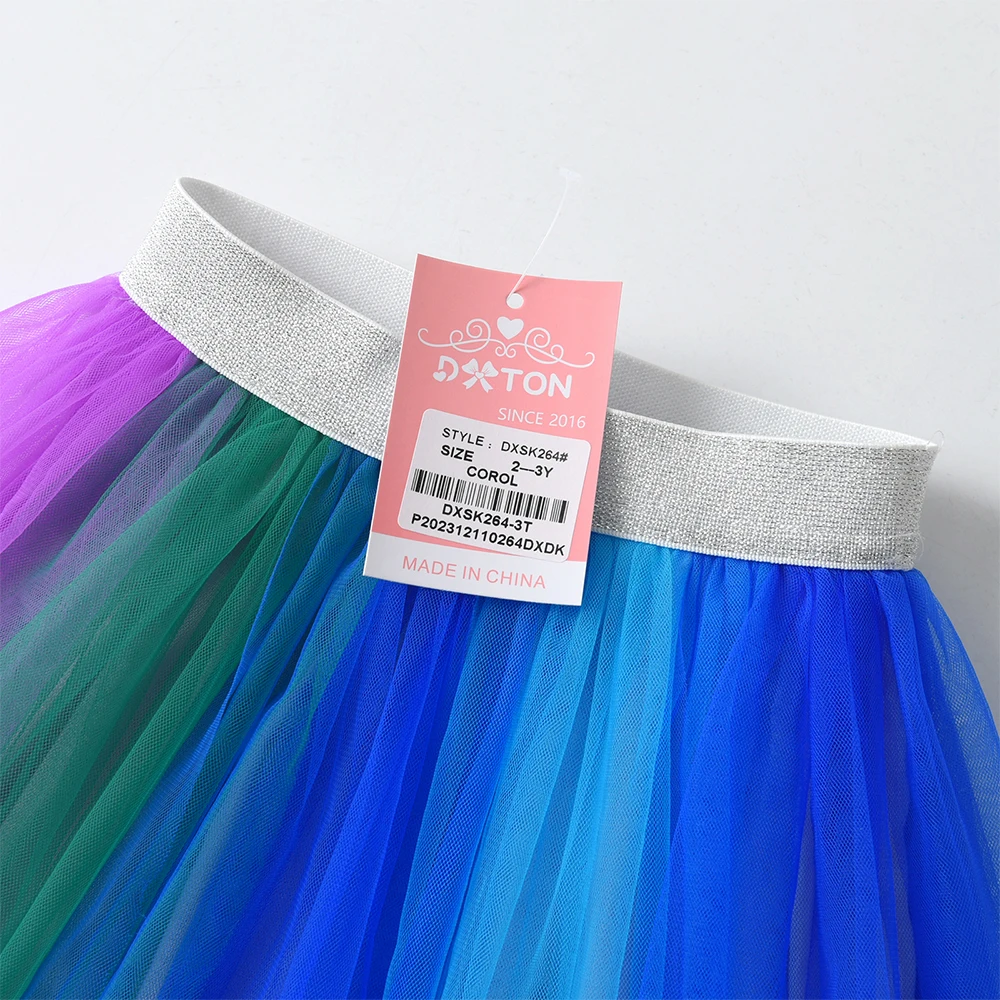 Tutu de gasa para niñas DXTON – Falda bailarina elegante - imagen 4