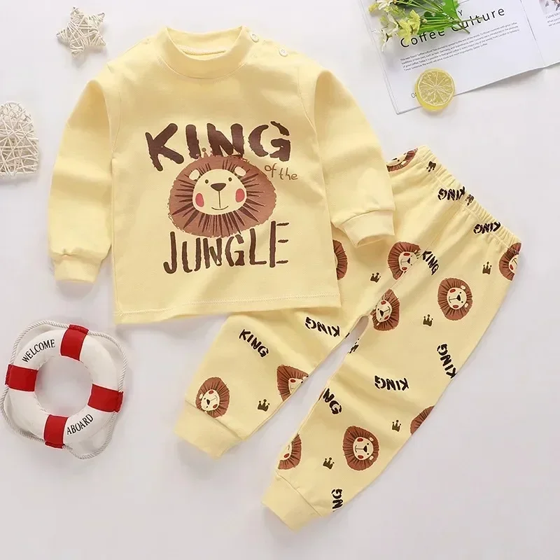 Pijamas de dibujos animados para niños – Algodón suave para otoño - imagen 2