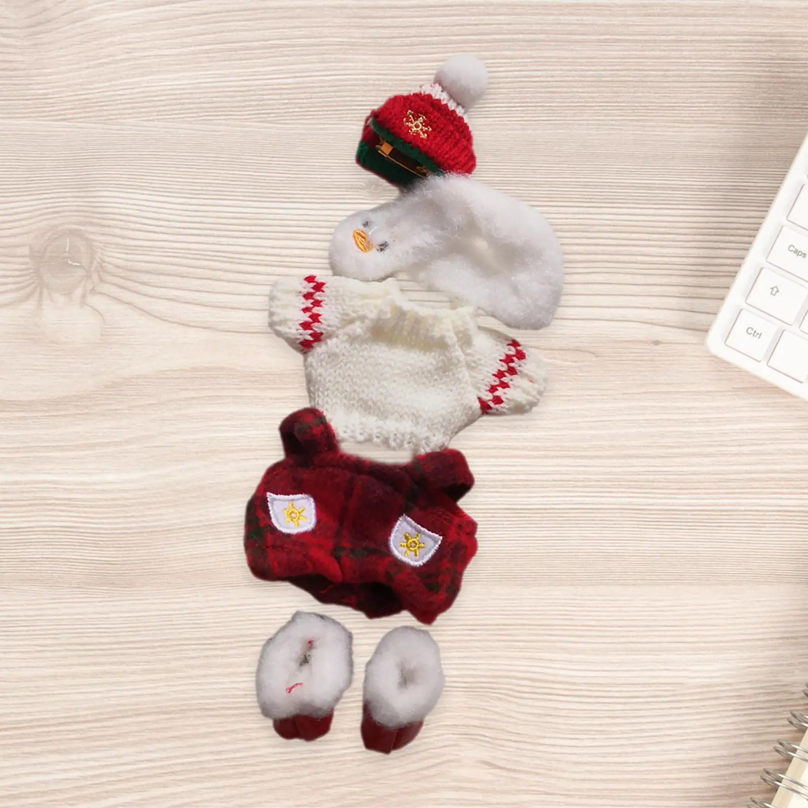 15cm 17cm Doll Clothes Cute Doll Clothes Suit Soft Stylish for Girls Gift Christmas Set Costume Pants Shoes for 6.69inch Doll