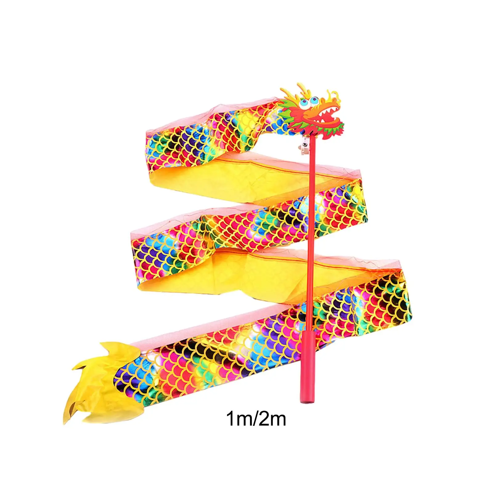 Glowing Dragon, Ribbon Dragon Dances Ribbons, Wedding Gift Party Supplies Ornament Dance Ribbon Streamers Rainbow Decorations,