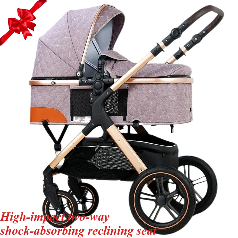 El alto paisaje del cochecito puede sentarse y acostarse con luz bidireccional con absorción de impactos