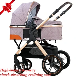 El alto paisaje del cochecito puede sentarse y acostarse con luz bidireccional con absorción de impactos