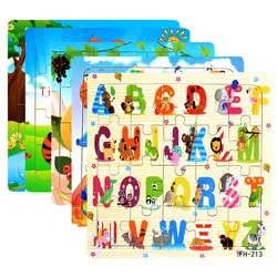 Puzzle de madera educativo Montessori - Juego 3D para ninos pequenos