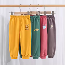 Pantalones de algodón para niños de 1 a 5 años, pantalones deportivos de ocio para bebés y niñas, pantalones de chándal para niños pequeños, triangulación de envíos