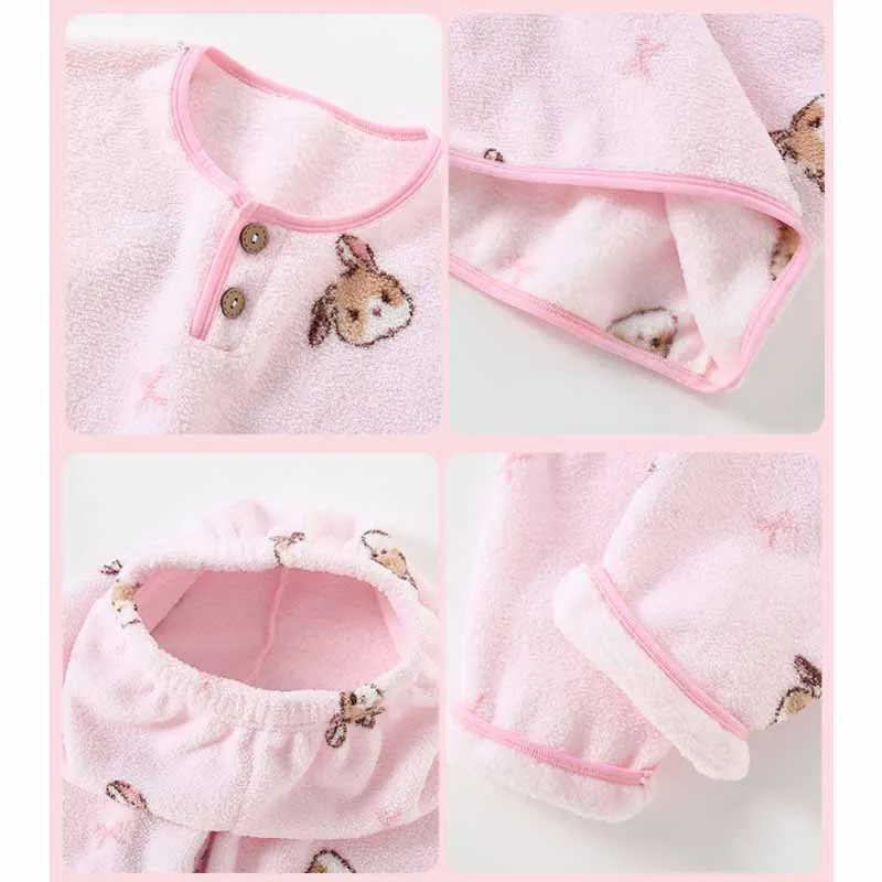 Conjunto de punto para bebé unisex – Pijama de invierno cálido - imagen 5