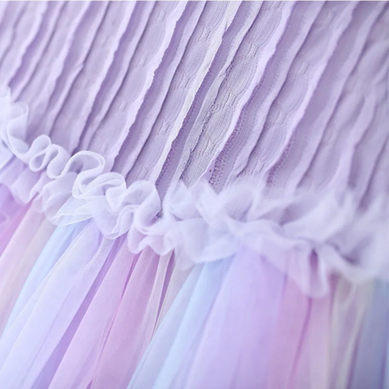 Ropa de verano para bebé, vestidos para niña, moda coreana, vestido de princesa sin mangas de malla para cumpleaños, artículos para recién nacidos de 3, 6, 9 meses B027 - imagen 4