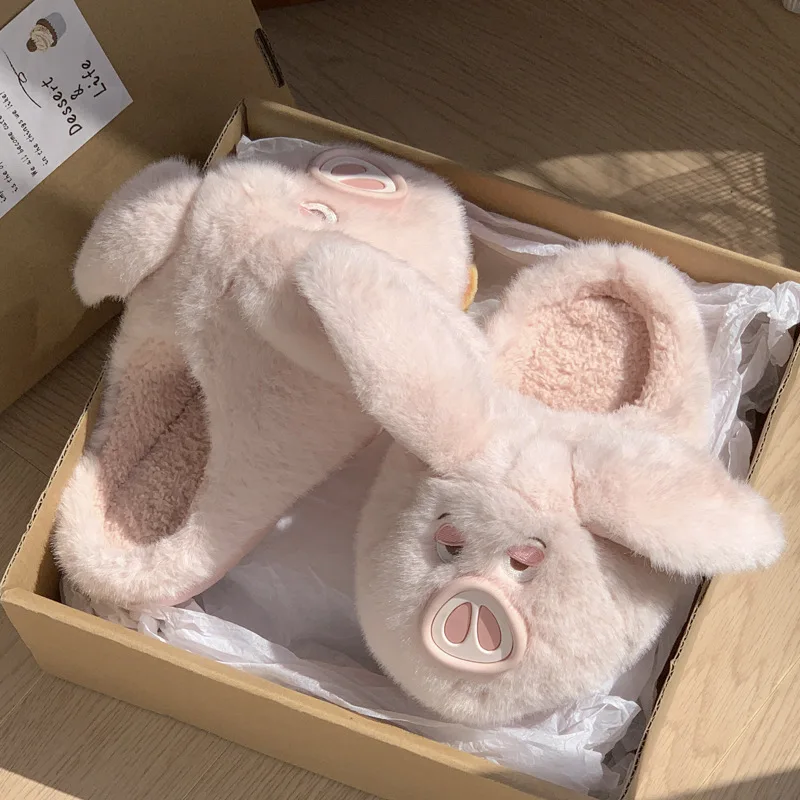 Pantuflas de felpa suave antideslizantes para niña – Invierno - imagen 5