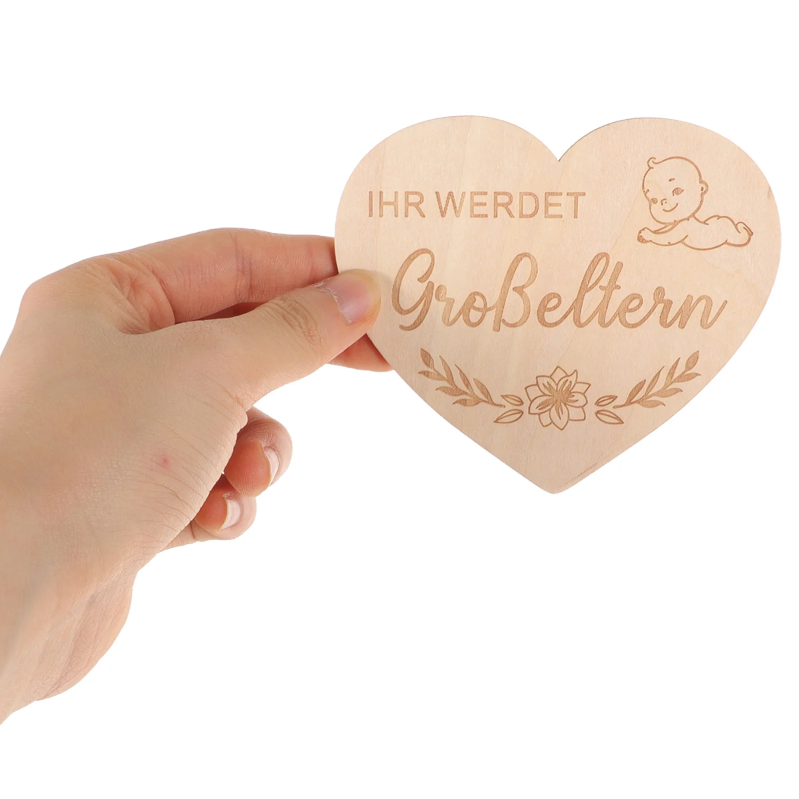 Juego de tarjetas de hito para bebé, Material de madera de primera calidad, portátil, ligero, seguro, registro de crecimiento mensual, hito para bebé, 1 Juego - imagen 4