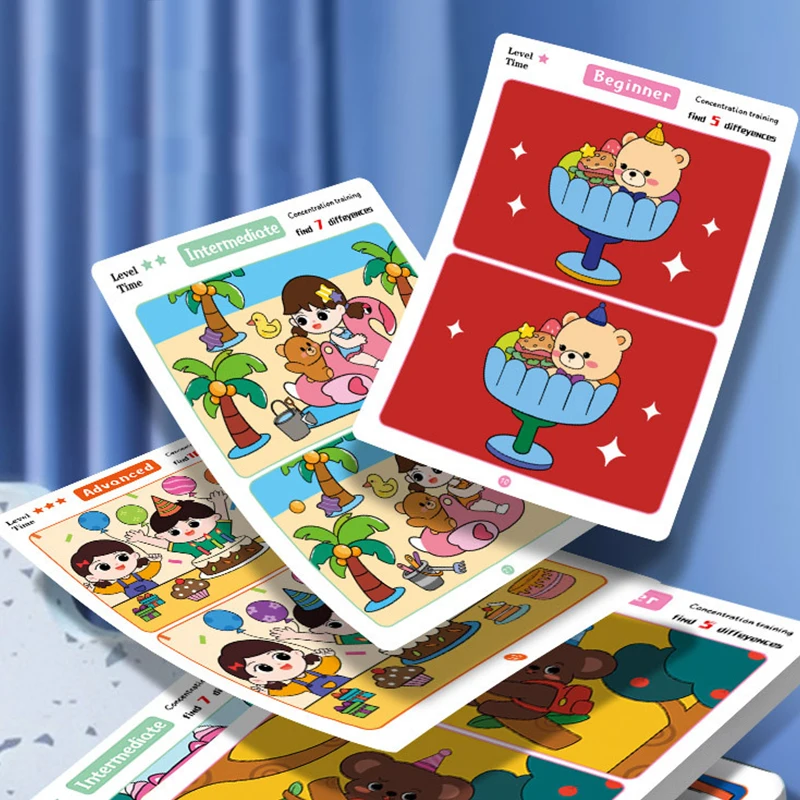 ZYF Juego encontrar diferencias – Rompecabezas ilustrado para niños - imagen 2
