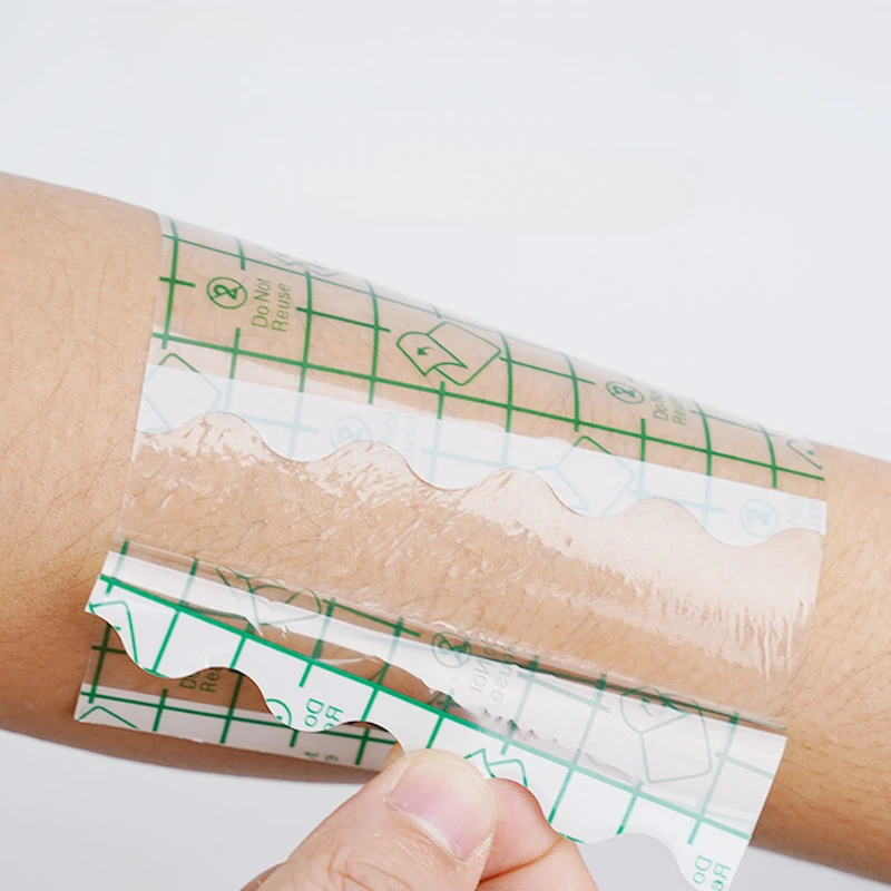 50 unids/set 10cm * 10cm parches tamaño grande forma cuadrada vendaje para heridas en la piel cinta impermeable tirita vendajes adhesivos