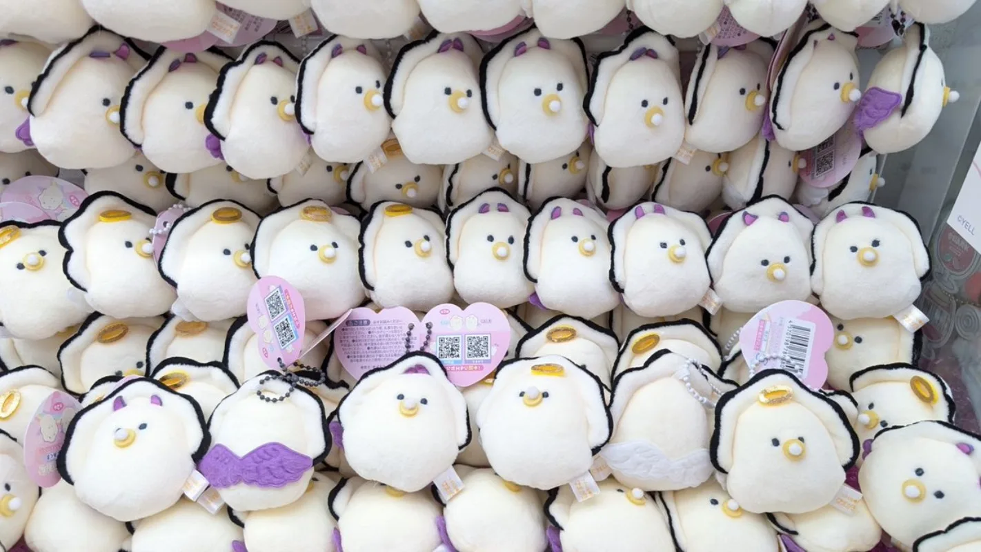 Llavero de peluche Namagaki Ángel y demonio con alas