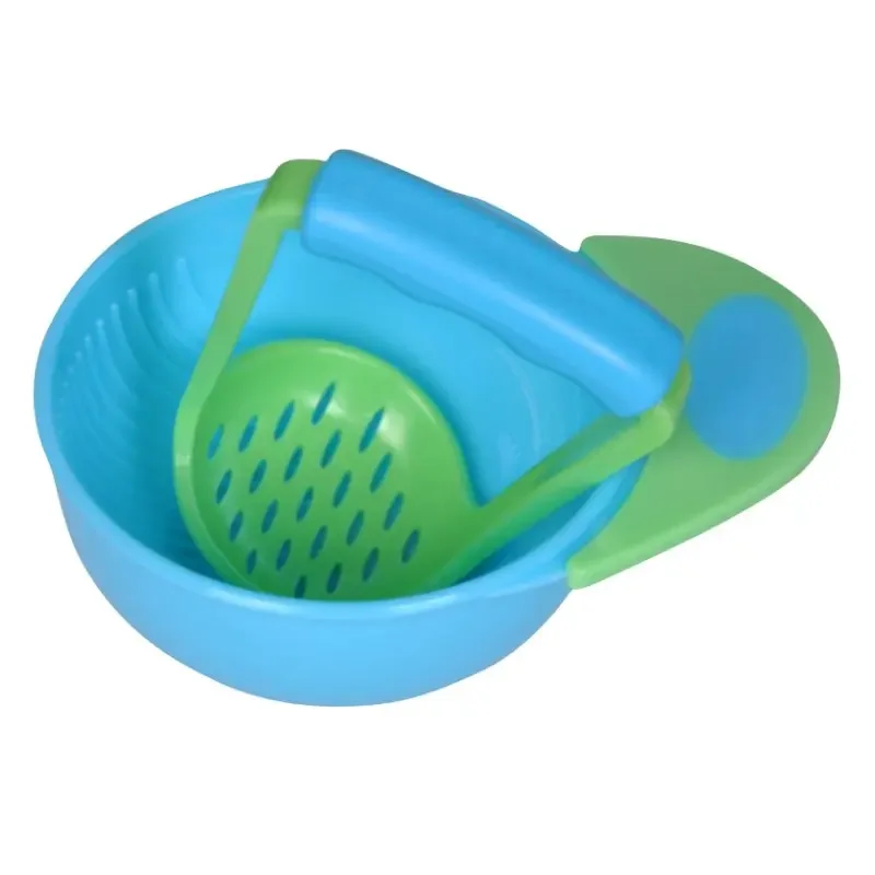 Molinos de comida para bebés, platos para niños, cuenco de molienda hecho a mano, suplemento de frutas y alimentos, cuenco de alimentación para bebés - imagen 5