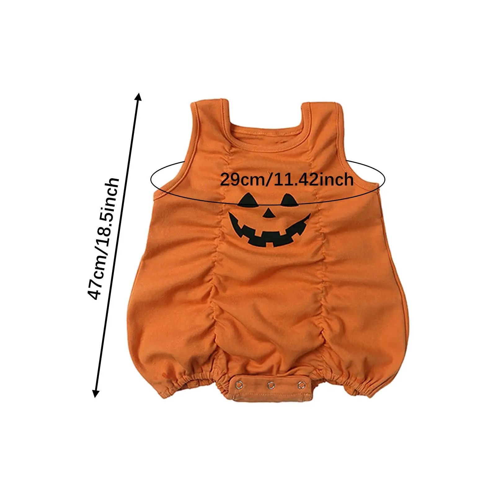 Halloween Baby Girl Boy Clothes, Festival Onesie for Babies , Sleeveless ,Autumn, Newborn Jumpsuit ,Pumpkin Romper