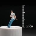 A leaning man
