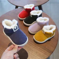 Botas de nieve para niños cálidas con forro felpa suela antideslizante