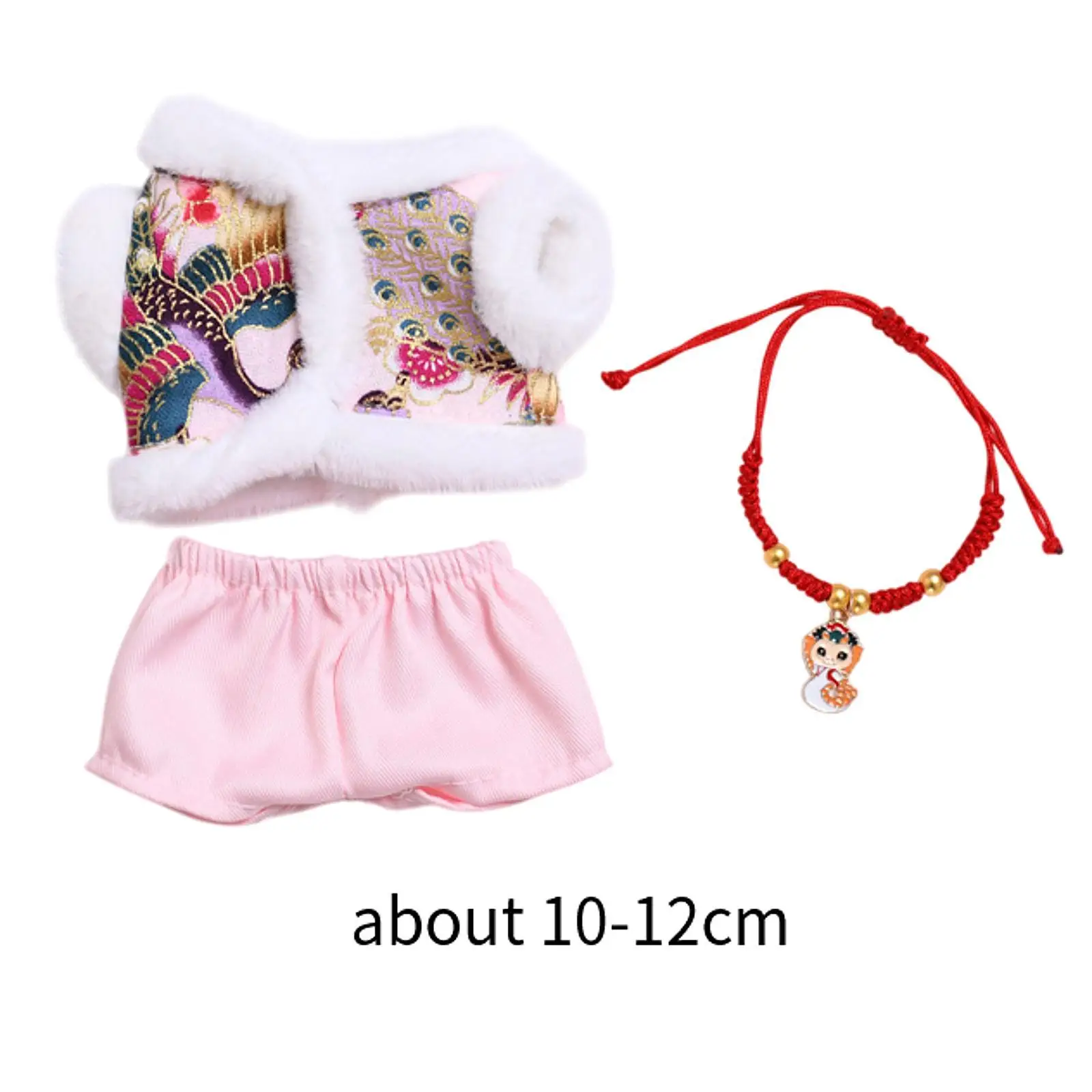 Doll Clothes Outifit,Tang Suit Costume,Fashion Soft Accessories,Photo Props,Miniature DIY Dress up Clothing for 6.69inch Doll