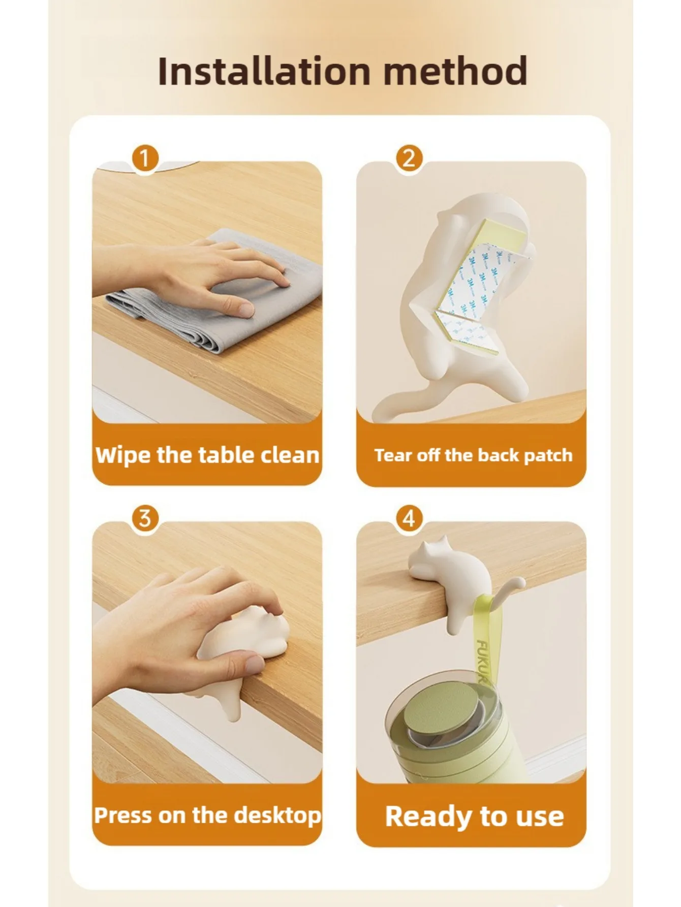 Colgador multifuncional para borde de mesa