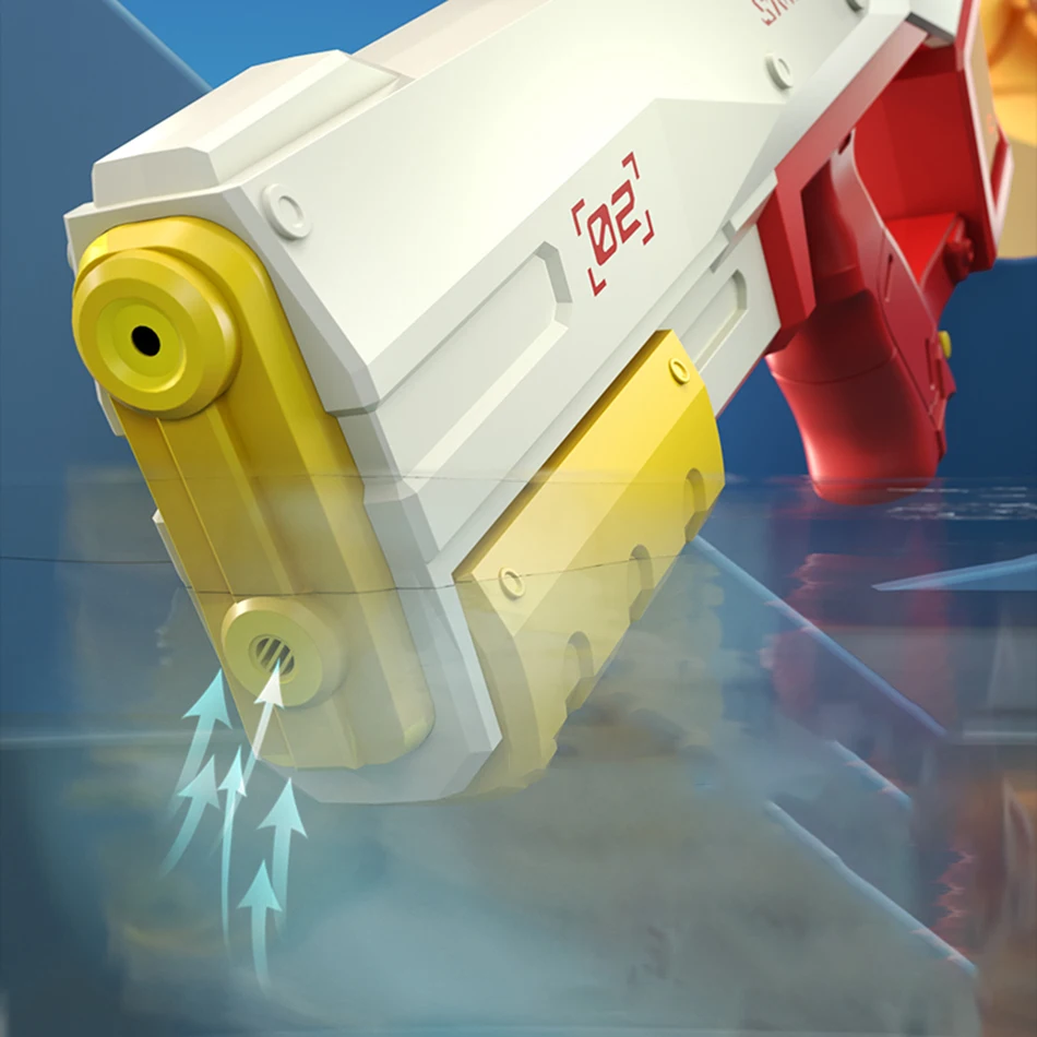 Pistola de agua eléctrica para niños, juguete de ráfagas, alta presión, carga fuerte, energía, pulverización automática - imagen 4