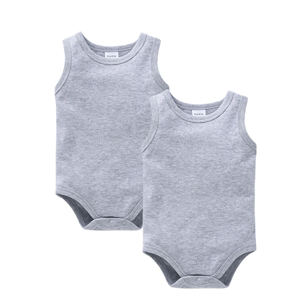 Kavkas, 2 Piezas/Lote, Ropa de Verano para Bebés, Niños y Niñas, Diseño de Chaleco, 100% Algodón, Ropa sin Mangas para Recién Nacidos - imagen 3
