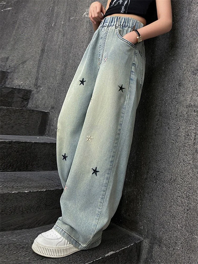 Pantalones vaqueros sueltos para niñas primavera otoño - imagen 2