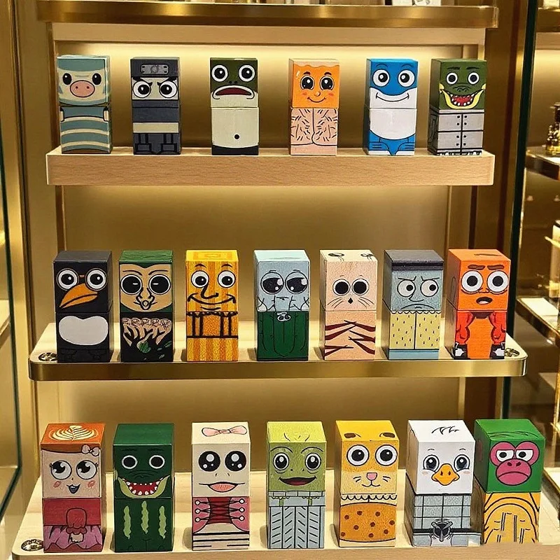 Tung tung sahur bloques de construcción magnéticos, juego de bloques de construcción de juguetes para niños, bloques de construcción de montaje DIY, estación de escritorio - imagen 2