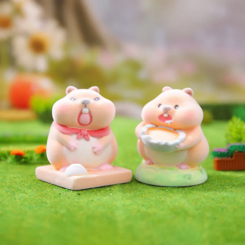 Bonita caja ciega de hámster, serie de cuentos de comida, adorno de escritorio, bolsas de adivinación misteriosa, figura de oso Animal, juguetes, regalo de cumpleaños y Navidad - imagen 2