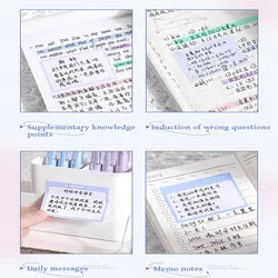 Pestañas adhesivas de colores para estudiar – Organizador infantil