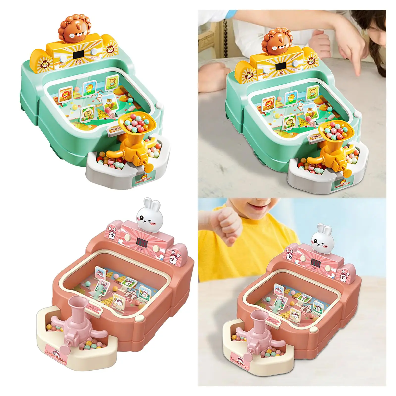 Pinball Machine Pinball Toys Gifts Parent Child Interactive Toy Educational Toy Scoring Table Game for Apartments Living Room