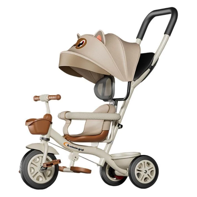 Triciclo evolutivo para bebé con manillar empujable paseo cómodo - imagen 4