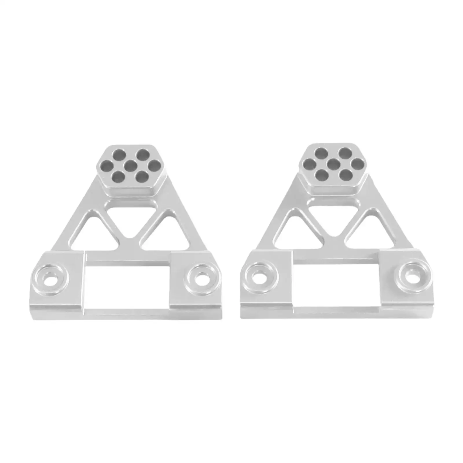 Aluminum Alloy Rear Shock Towers Easy Installation Heavy Duty Lightweight Shock Absorber Mounts for 1/12 H12Y Remote Control Car