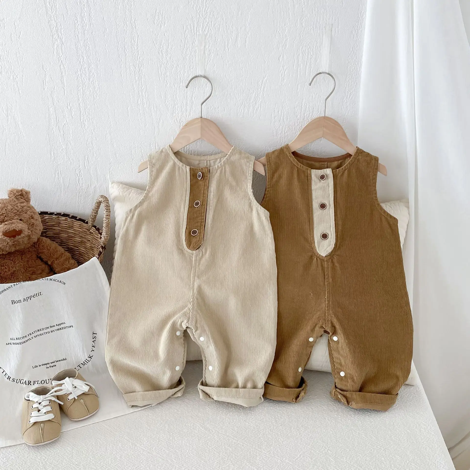 Milangel-peleles para bebé de 0 a 4 años, mono sencillo sin mangas, pantalones al aire libre para niños, ropa de bebé 2024 - imagen 3