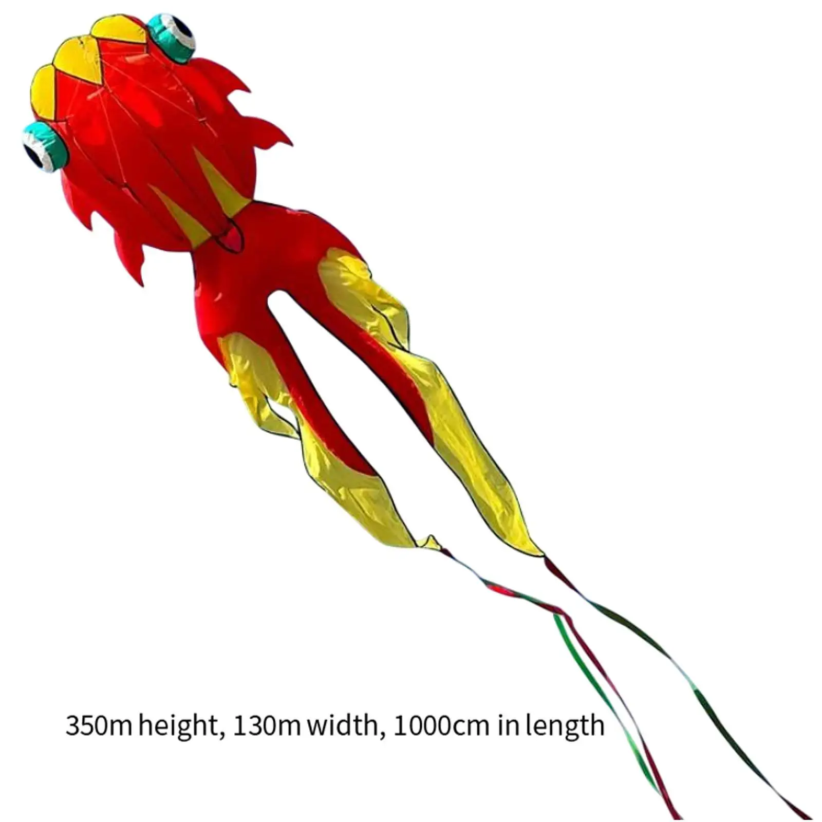 Koi Kite Toy Fly Kite Leisure Sports Huge Size Kite 3D for Backyard Outdoor