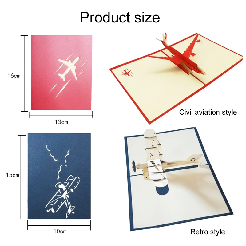 Tarjeta invitación fiesta bebé 3D avión – Manualidad papel - imagen 4